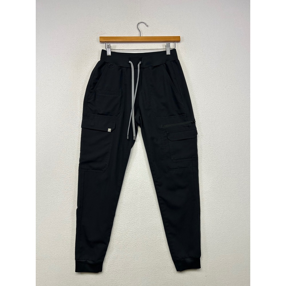 Fabletics Cargo Jogger Pants Men Small Black Utility Techwear Active